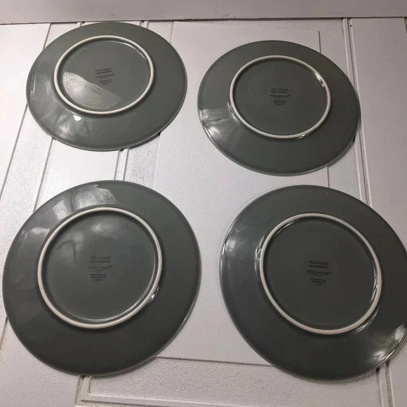 Vera Wang Vera Gradients Wedgewood England 1759 Green 4 Plates Salad/Dessert - Picture 3 of 13